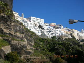 2006 eclipse trip -- Santorini going down to port