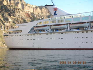 2006 eclipse trip -- Santorini -- tender boat ride back