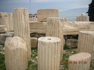 2006 eclipse trip -- Athens -- Acropolis -- Parthenon column fragments