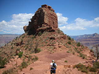 view from South Kaibab trail -- O'Neal Butte -- Greg hiking