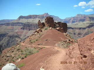 view from South Kaibab trail -- cute squirrel