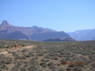 304 5t8. trail to Plateau Point -- Adam running in the distance