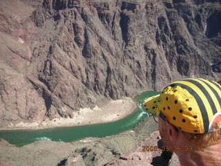 trail to Plateau Point -- Adam running