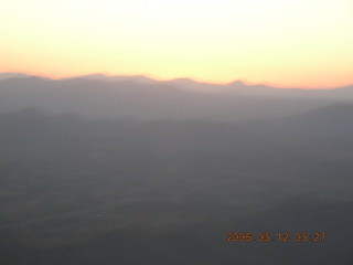 Sunrise flying to Flagstaff