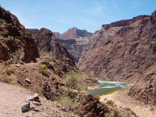 T.V. -- Grand Canyon from Bright Angel trail -- Colorado River