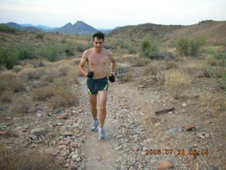 Christian Hissler running at Lost Dog Wash