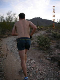 Christian Hissler running at Lost Dog Wash