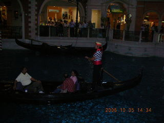 Venetian Hotel -- canal area  -- gondola