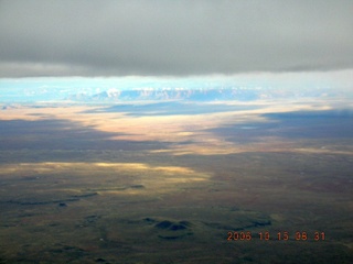 aerial -- clouds in the Grand Canyon