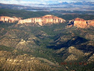 aerial -- Bryce Canyon and clouds