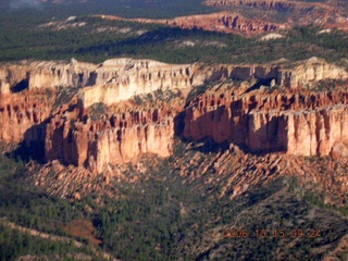 aerial -- Bryce Canyon with clouds