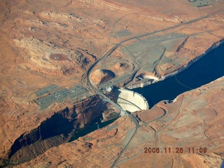 Glen Canyon Dam -- aerial