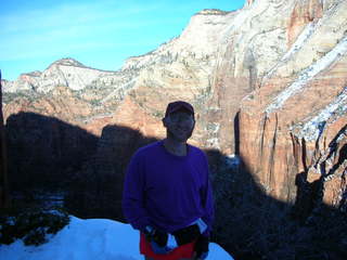 Zion National Park -- Adam on west rim trail