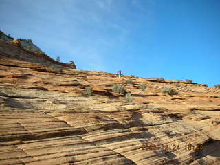 Zion National Park -- slickrock slope -- Adam