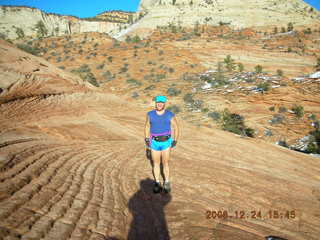 Zion National Park -- slickrock slope -- Adam