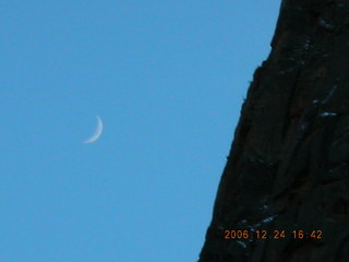 Zion National Park -- moon
