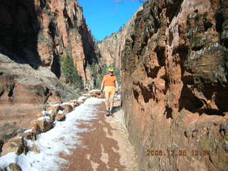 Zion National Park -- slickrock slope -- Adam