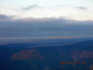 aerial -- clouds over the pass