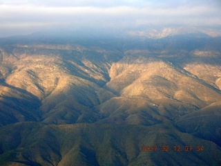 aerial -- mountains and clouds