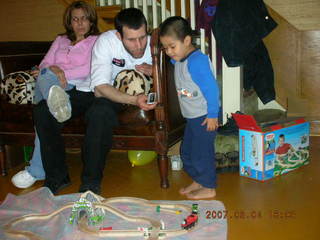 Gaby's fourth birthday -- Jenny, Eric, Gaby