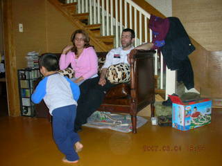 Gaby's fourth birthday -- Eric, Gaby