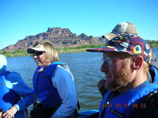 Salt River rafting trip - Beth, Adam