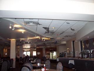Deer Valley Airport (DVT) restaurant, model airplanes hanging
