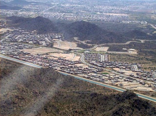 aerial around Phoenix from n4372j