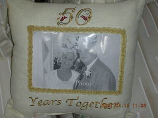 6cousins - Burril's and Marilynn's 50th pillow with wrong picture