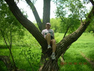 Carver Park meadow - Adam sitting