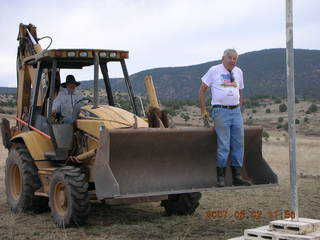 Young -- Chapman Ranch Airport - Arv on loader working on wind sock