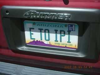 five license plates