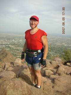 Camelback Hike - summit - Adam