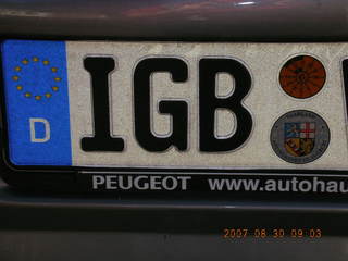 five license plates