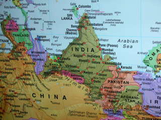 upside-down map of India