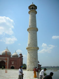 99 69e. Taj Mahal spire