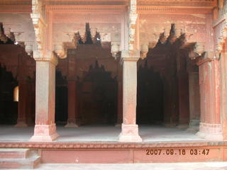 228 69e. Agra Fort - intricate arches