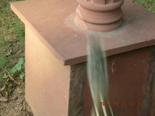 184 69j. cute chipmonk at red fort, delhi, in a blur