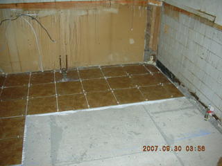 new tile kitchen floor