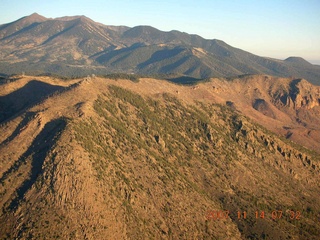 13 6be. aerial - mountains near Sunset Crater