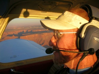 aerial - Canyonlands at dawn - Adam flying N4372J