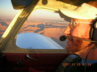 aerial - Canyonlands at dawn - Adam flying N4372J