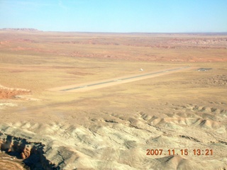 Flying with LaVar Wells - Hanksville Airport (HVE) - aerial