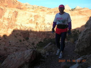 693 6bg. Canyonlands National Park - Lathrop Trail hike - Adam (tripod)