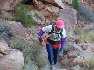 697 6bg. Canyonlands National Park - Lathrop Trail hike - Adam (tripod)
