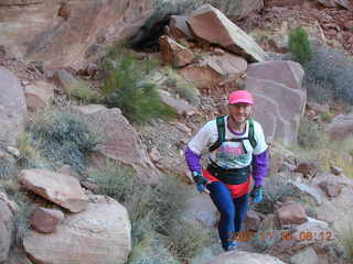 698 6bg. Canyonlands National Park - Lathrop Trail hike - Adam (tripod)