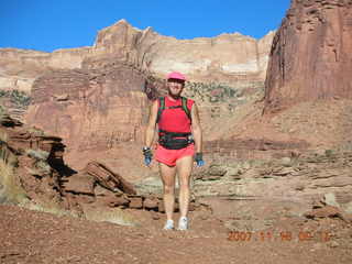 700 6bg. Canyonlands National Park - Lathrop Trail hike - Adam (tripod)