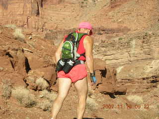 701 6bg. Canyonlands National Park - Lathrop Trail hike - Adam (tripod)
