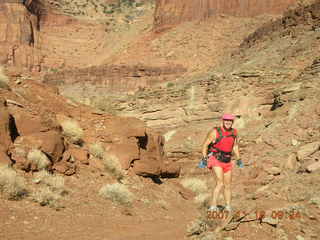 704 6bg. Canyonlands National Park - Lathrop Trail hike - Adam (tripod)