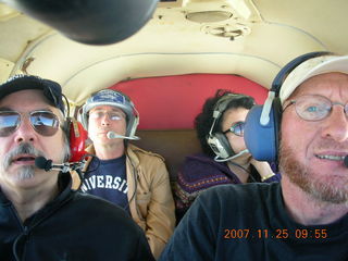 Bill, John, Kate, Adam flying in N4372J